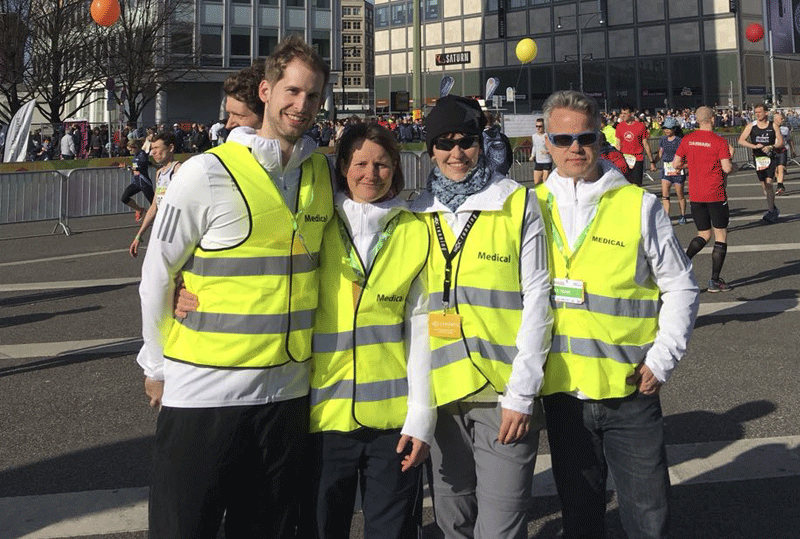 Physiotherapeuten des Medical Teams, Berlin Marathon 2017
